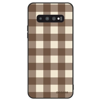 Θήκη για Samsung Galaxy S10 Plus G975 - Brown grid