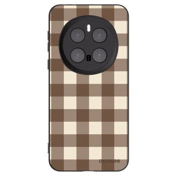 Picasee Μαύρη θήκη σιλικόνης για Honor Magic7 Pro 5G - Brown grid