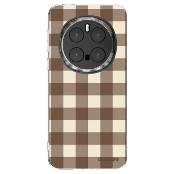 Picasee διαφανής θήκη σιλικόνης Honor Magic7 Pro 5G - Brown grid