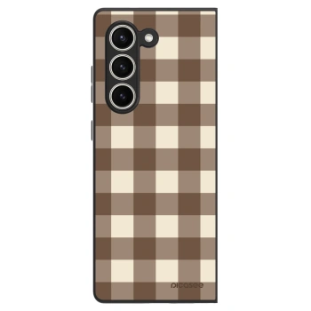 Θήκη για Samsung Galaxy Z Fold5 5G - Brown grid