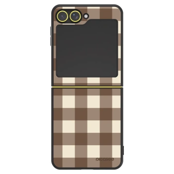 Θήκη για Samsung Galaxy Z Flip5 5G - Brown grid