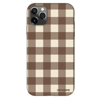 Θήκη για Apple iPhone 11 Pro - Brown grid