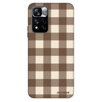 Θήκη για Xiaomi Redmi Note 11 Pro 5G - Brown grid