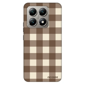 Θήκη για Xiaomi 14T - Brown grid