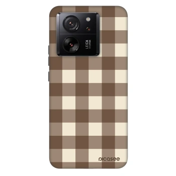 Θήκη για Xiaomi 13T - Brown grid