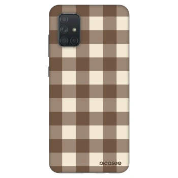 Θήκη για Samsung Galaxy A71 A715F - Brown grid