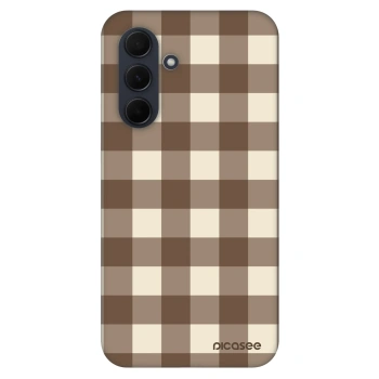 Θήκη για Samsung Galaxy A35 5G A356B - Brown grid