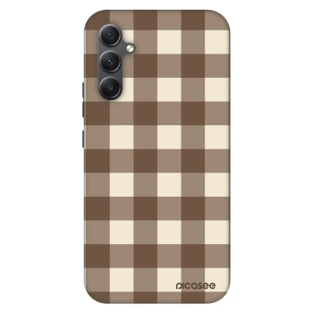 Θήκη για Samsung Galaxy A34 5G A346B - Brown grid