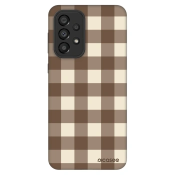 Θήκη για Samsung Galaxy A33 5G A336 - Brown grid