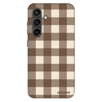 Θήκη για Samsung Galaxy S24 S921B 5G - Brown grid