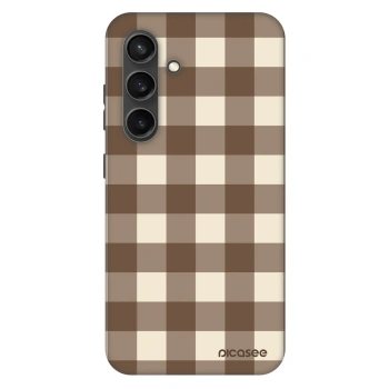 Θήκη για Samsung Galaxy S24+ S926B 5G - Brown grid