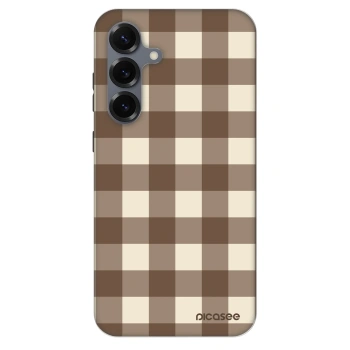 Θήκη για Samsung Galaxy S25+ 5G - Brown grid
