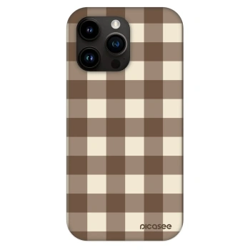 Θήκη για Apple iPhone 13 Pro - Brown grid