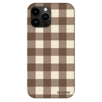 Θήκη για Apple iPhone 13 Pro Max - Brown grid