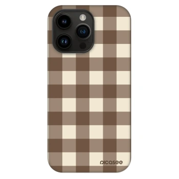 Θήκη για Apple iPhone 14 Pro Max - Brown grid