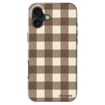 Θήκη για Apple iPhone 16 Plus - Brown grid