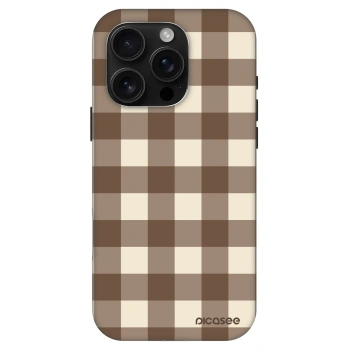 Θήκη για Apple iPhone 16 Pro - Brown grid