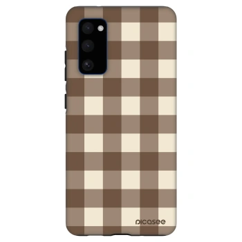 Θήκη για Samsung Galaxy S20 FE - Brown grid