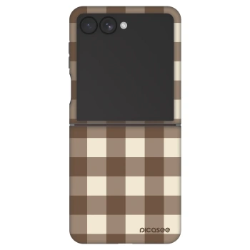 Θήκη για Samsung Galaxy Z Flip7 5G - Brown grid