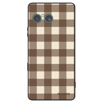 Θήκη για Sony Xperia 10 VII - Brown grid