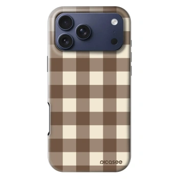 Θήκη για Apple iPhone 18 Pro Max - Brown grid