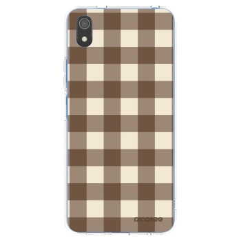 Picasee διαφανής θήκη σιλικόνης Xiaomi Redmi 7A - Brown grid