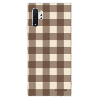 Θήκη για Samsung Galaxy Note 10+ N975F - Brown grid