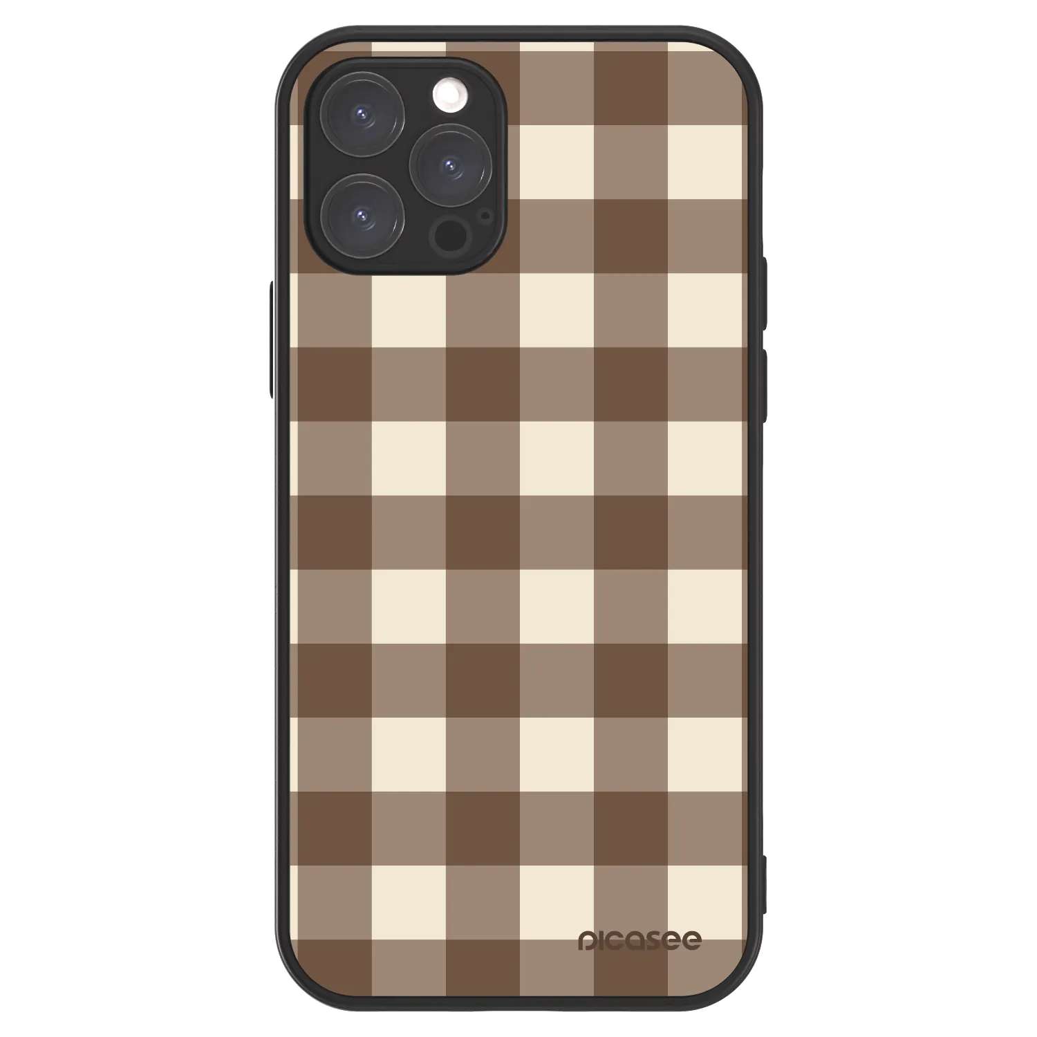 Picasee ULTIMATE CASE για Apple iPhone 12 Pro - Brown grid