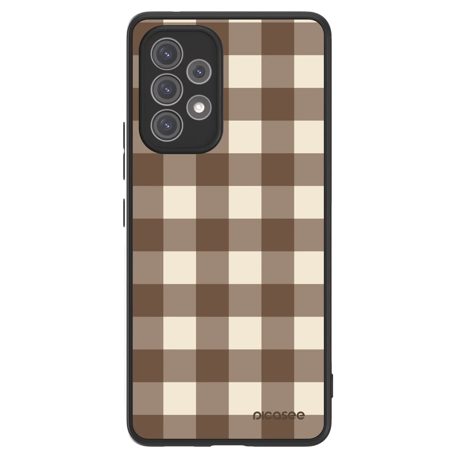 Picasee ULTIMATE CASE για Samsung Galaxy A52 5G A525F - Brown grid