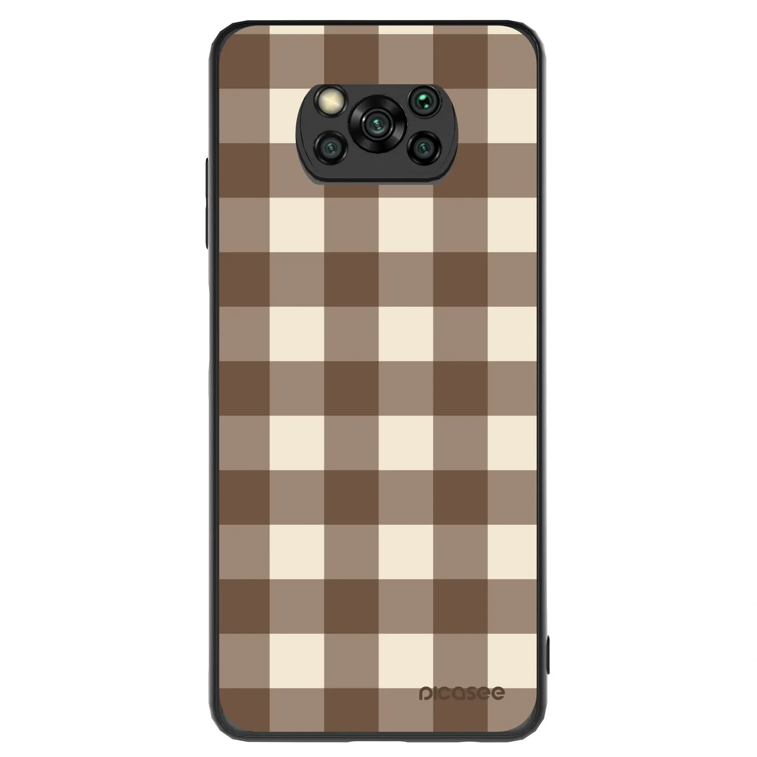 Picasee ULTIMATE CASE για Xiaomi Poco X3 - Brown grid