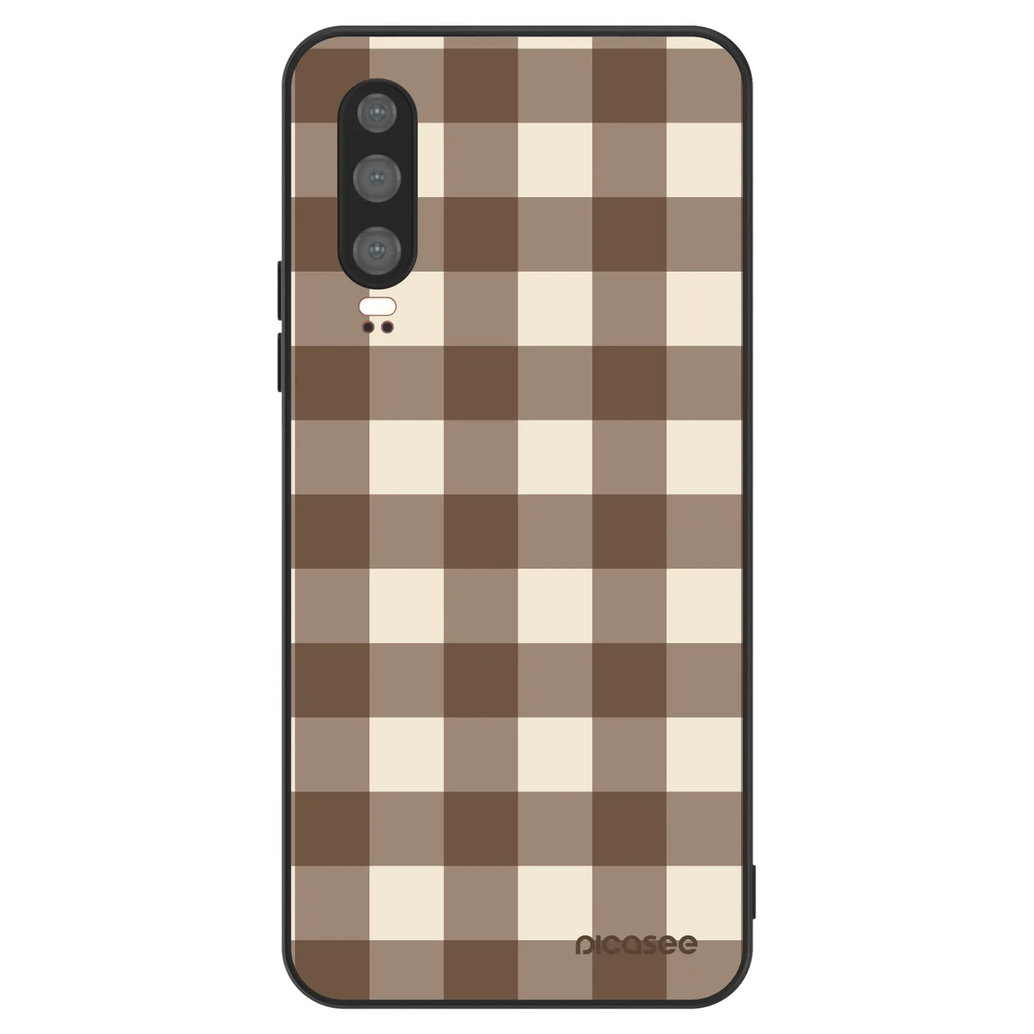 Picasee ULTIMATE CASE για Huawei P30 - Brown grid