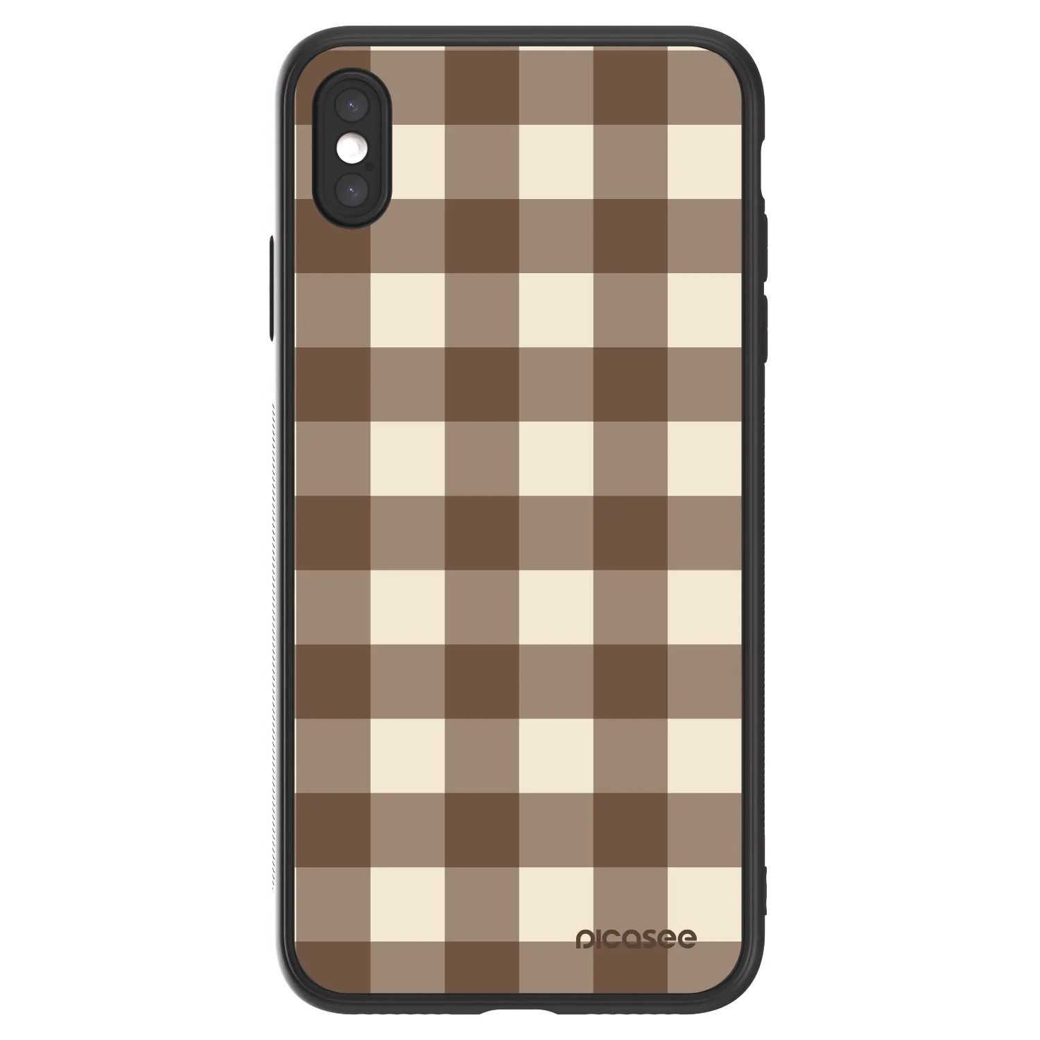 Picasee ULTIMATE CASE για Apple iPhone XS Max - Brown grid