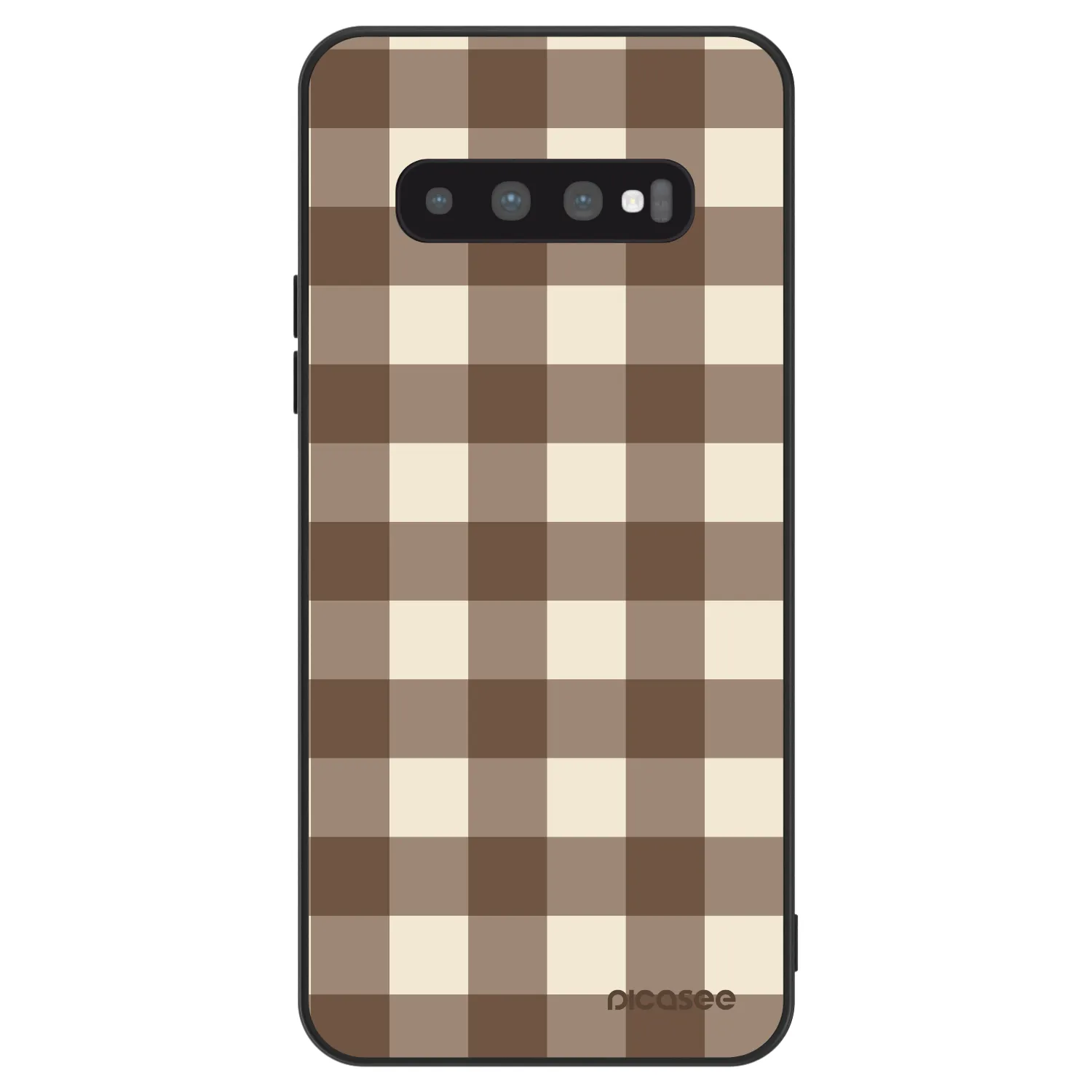 Picasee ULTIMATE CASE για Samsung Galaxy S10 G973 - Brown grid