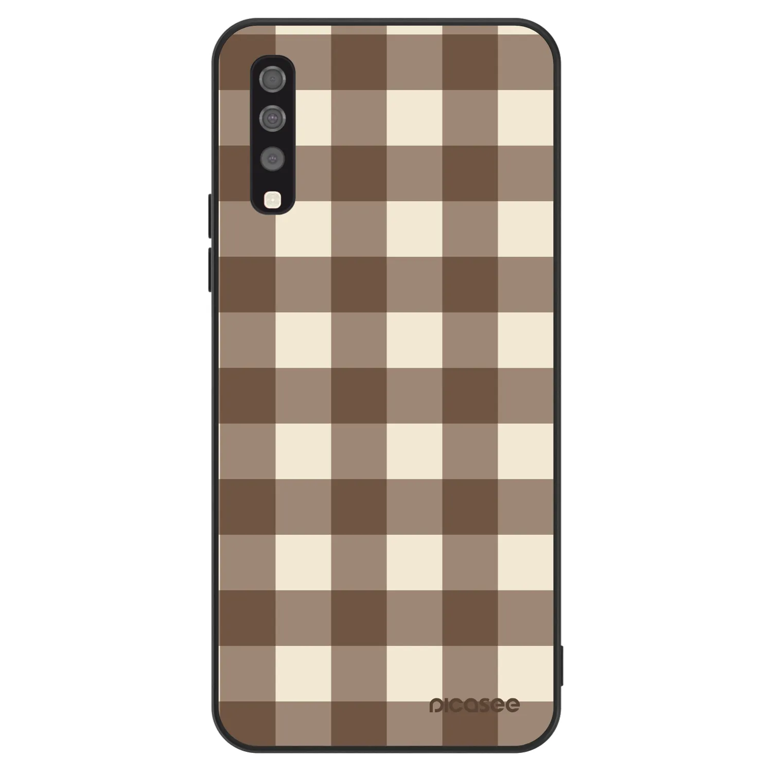 Picasee ULTIMATE CASE για Samsung Galaxy A70 A705F - Brown grid