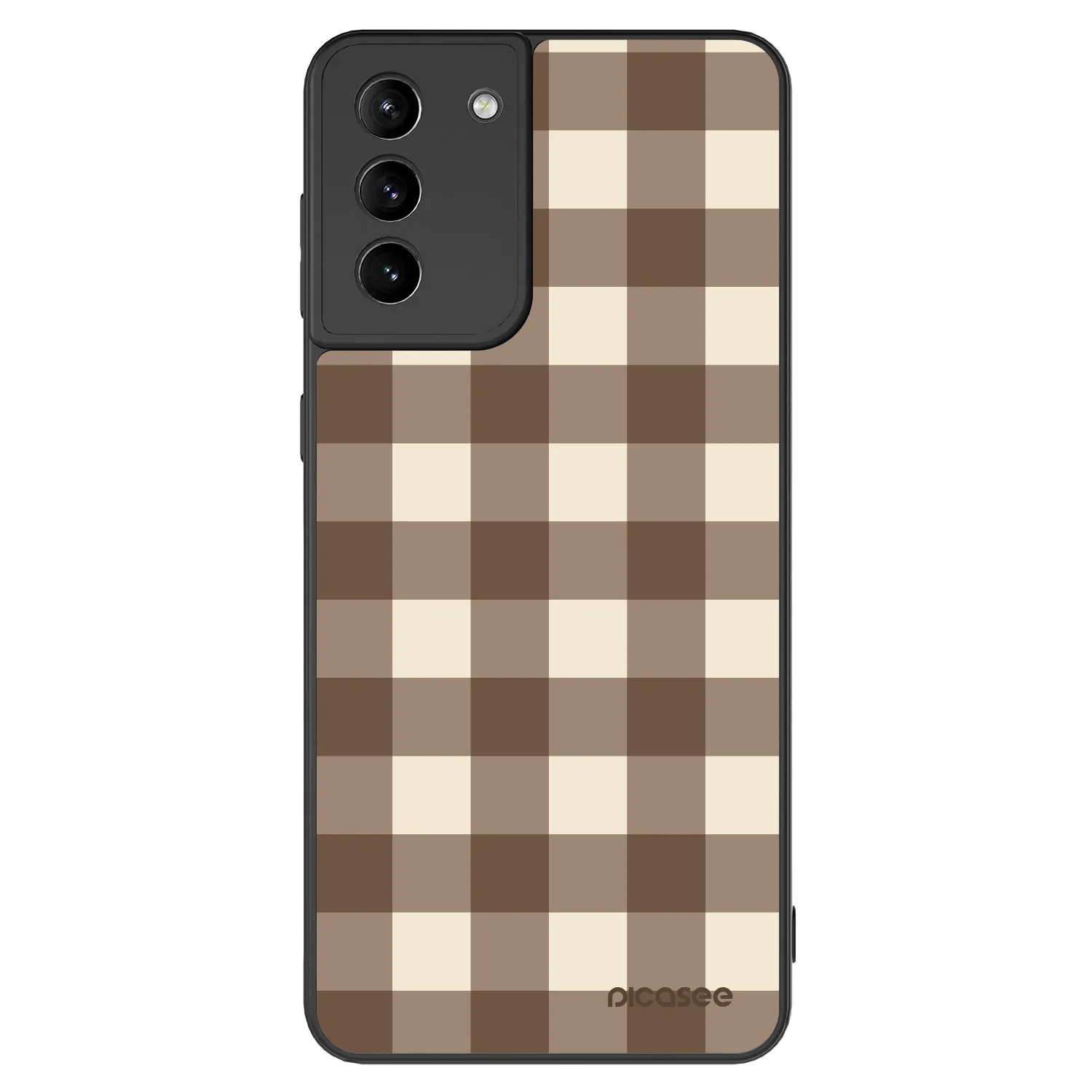 Picasee ULTIMATE CASE για Samsung Galaxy S21+ 5G G996F - Brown grid
