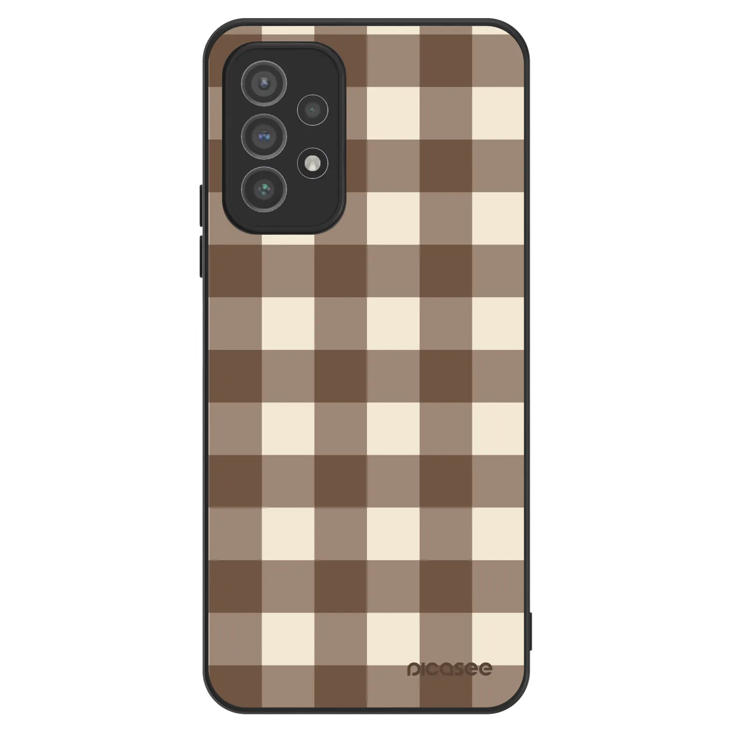 Picasee ULTIMATE CASE για Samsung Galaxy A72 A725F - Brown grid