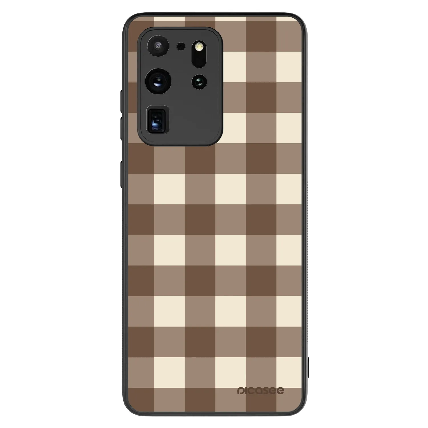 Picasee ULTIMATE CASE για Samsung Galaxy S20 Ultra 5G G988F - Brown grid