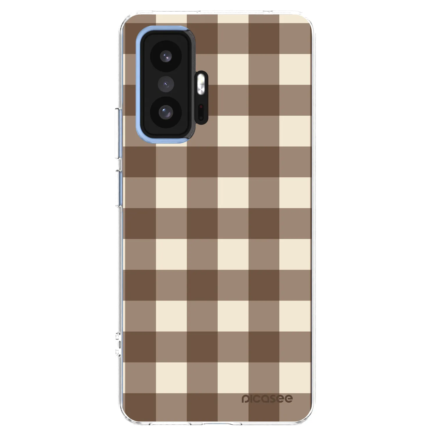 Picasee διαφανής θήκη σιλικόνης Xiaomi 11T - Brown grid