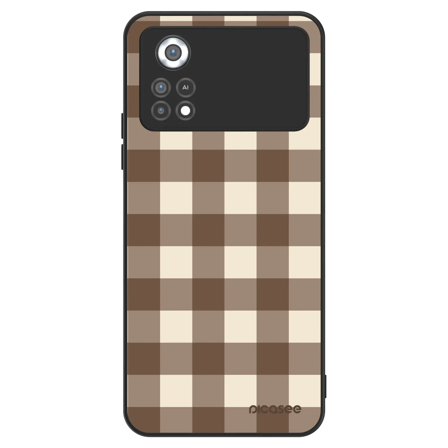 Picasee ULTIMATE CASE για Xiaomi Poco X4 Pro 5G - Brown grid