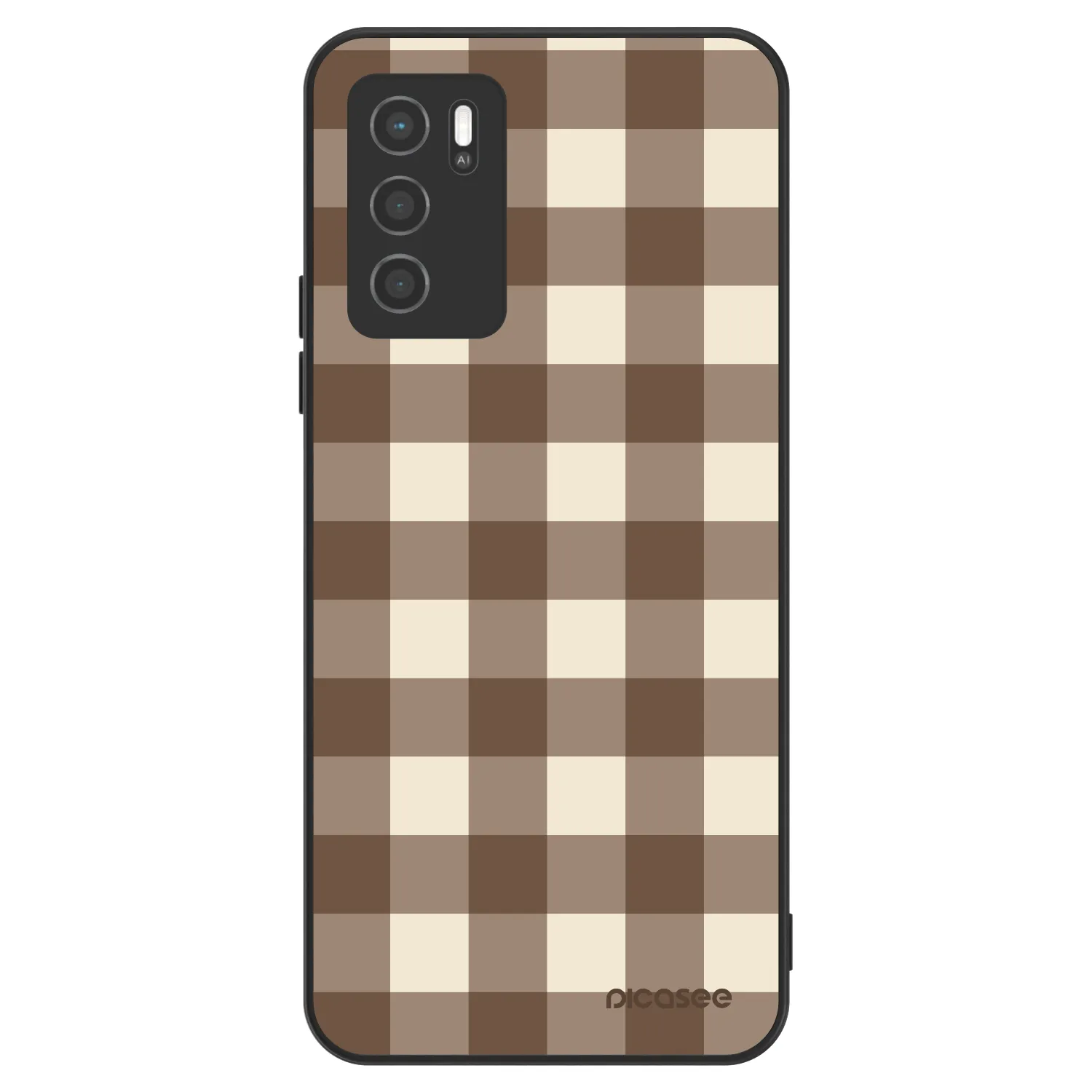Picasee ULTIMATE CASE για OPPO A16 - Brown grid