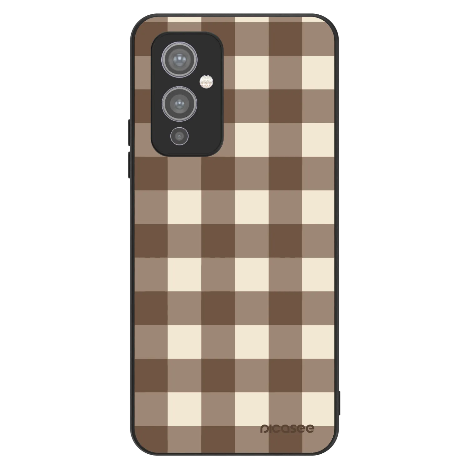 Picasee ULTIMATE CASE για OnePlus 9 - Brown grid