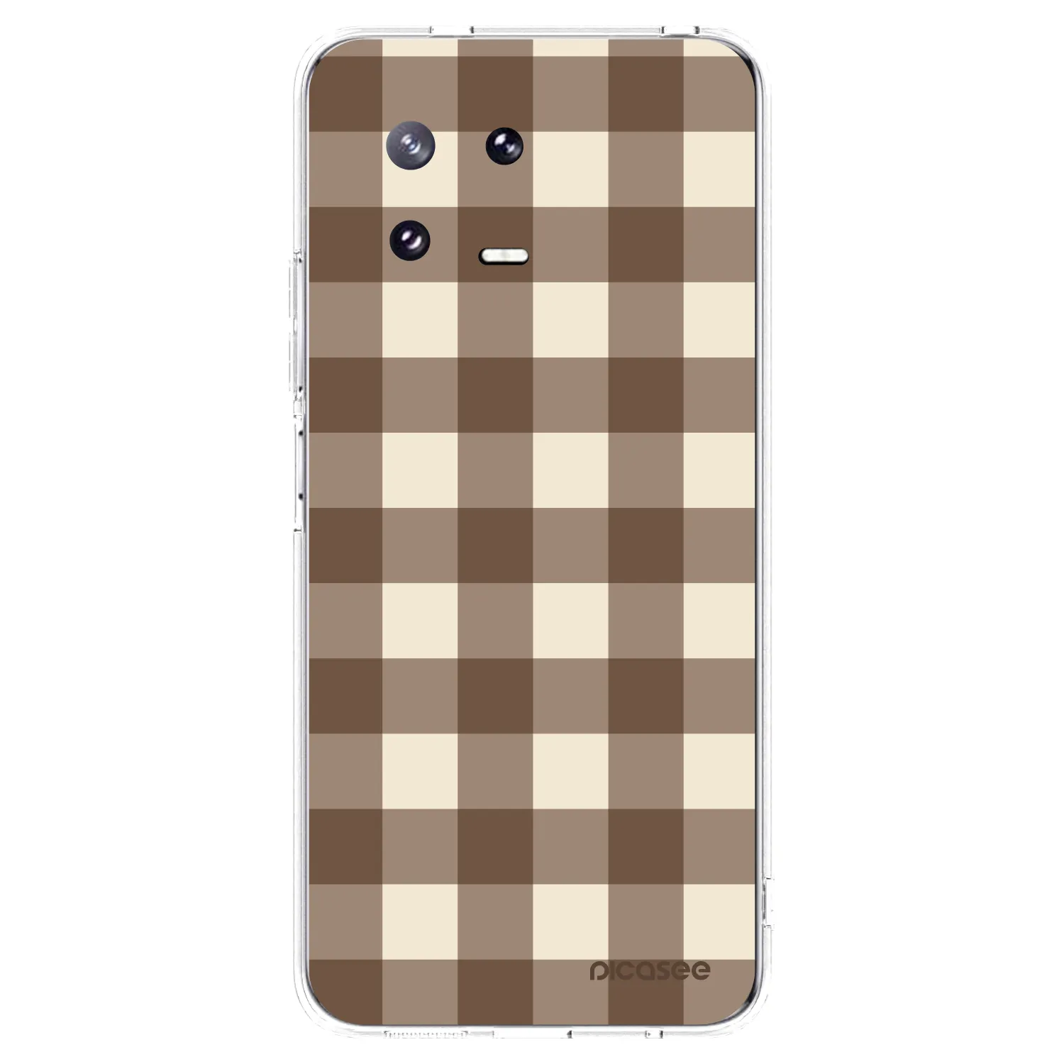 Picasee διαφανής θήκη σιλικόνης Xiaomi 13 Pro - Brown grid
