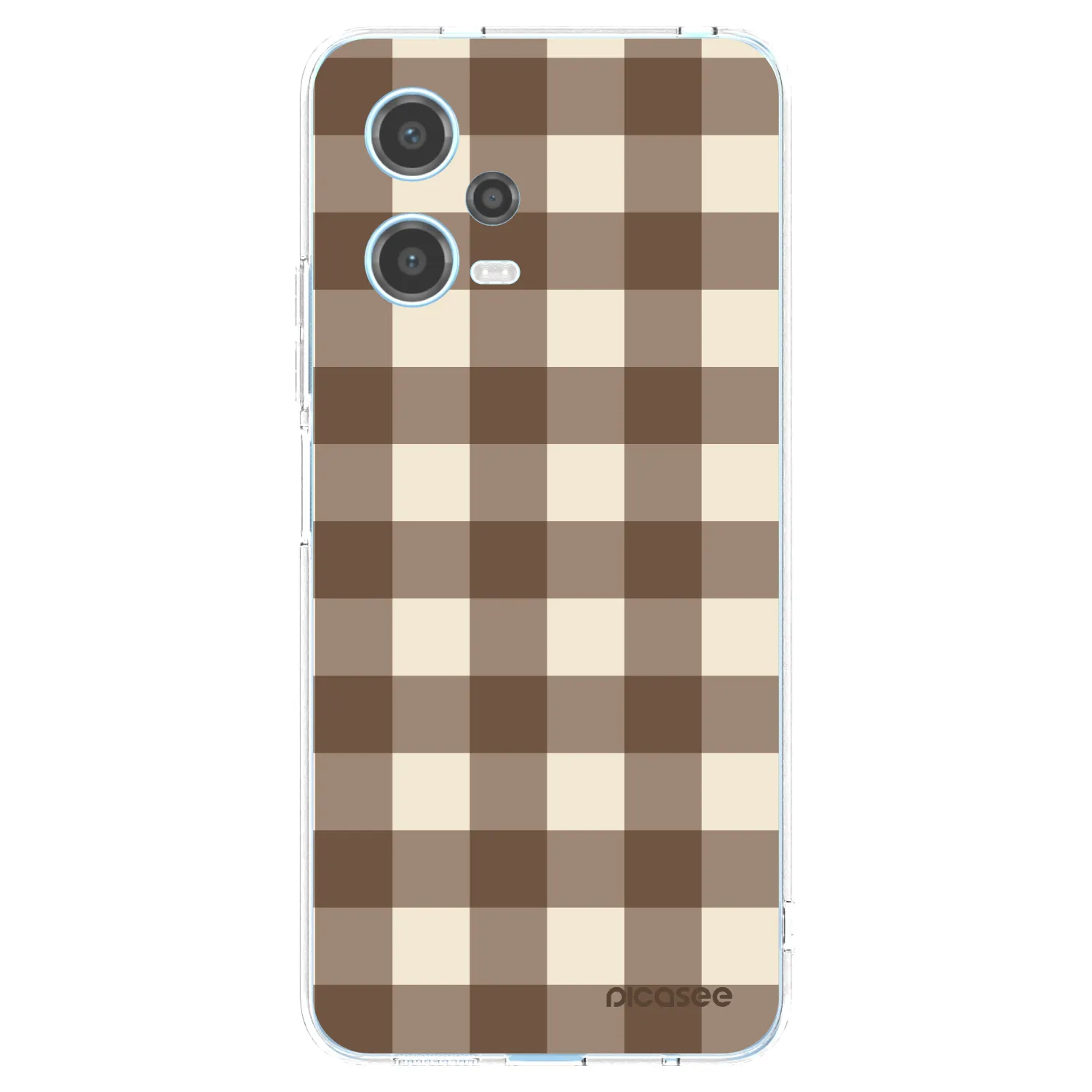 Picasee διαφανής θήκη σιλικόνης Xiaomi Redmi Note 12 5G - Brown grid