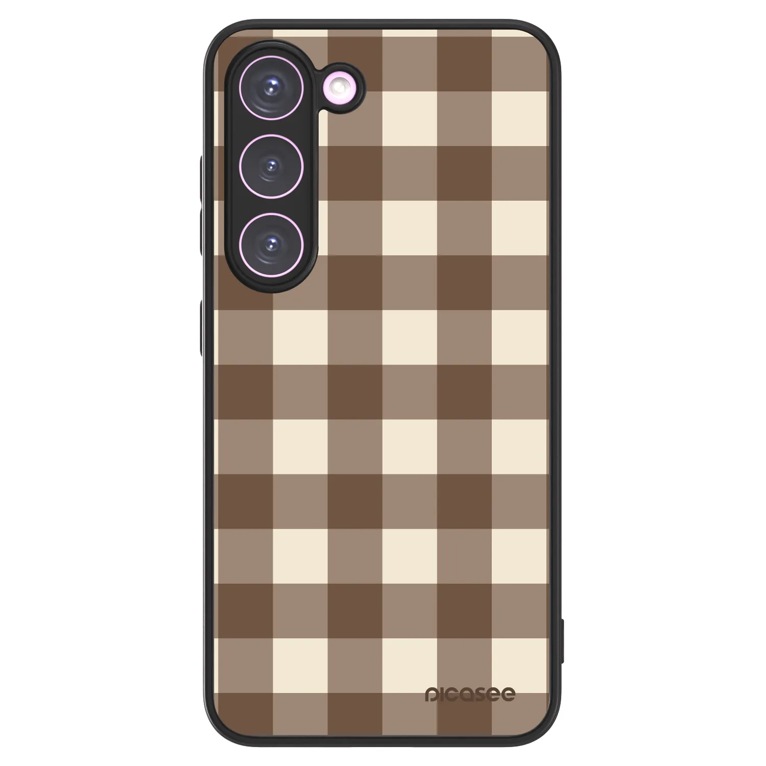 Picasee ULTIMATE CASE PowerShare για Samsung Galaxy S23 5G - Brown grid