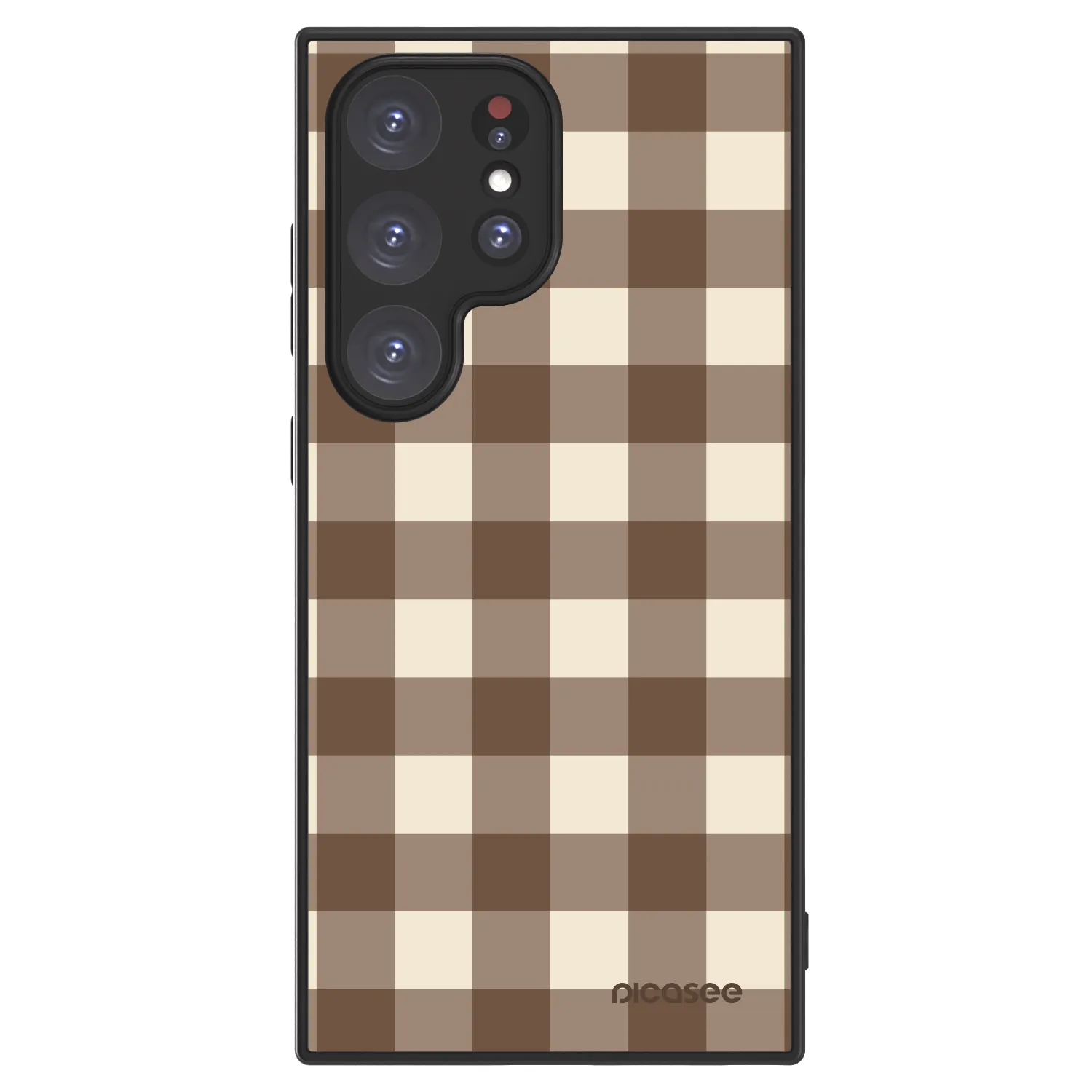 Picasee ULTIMATE CASE PowerShare για Samsung Galaxy S24 Ultra S928B 5G - Brown grid