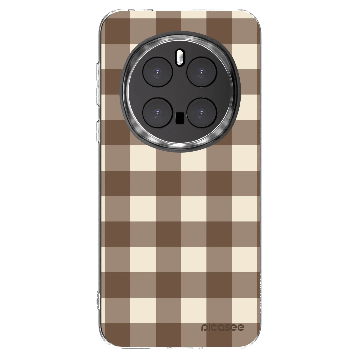 Picasee διαφανής θήκη σιλικόνης Honor Magic7 Pro 5G - Brown grid