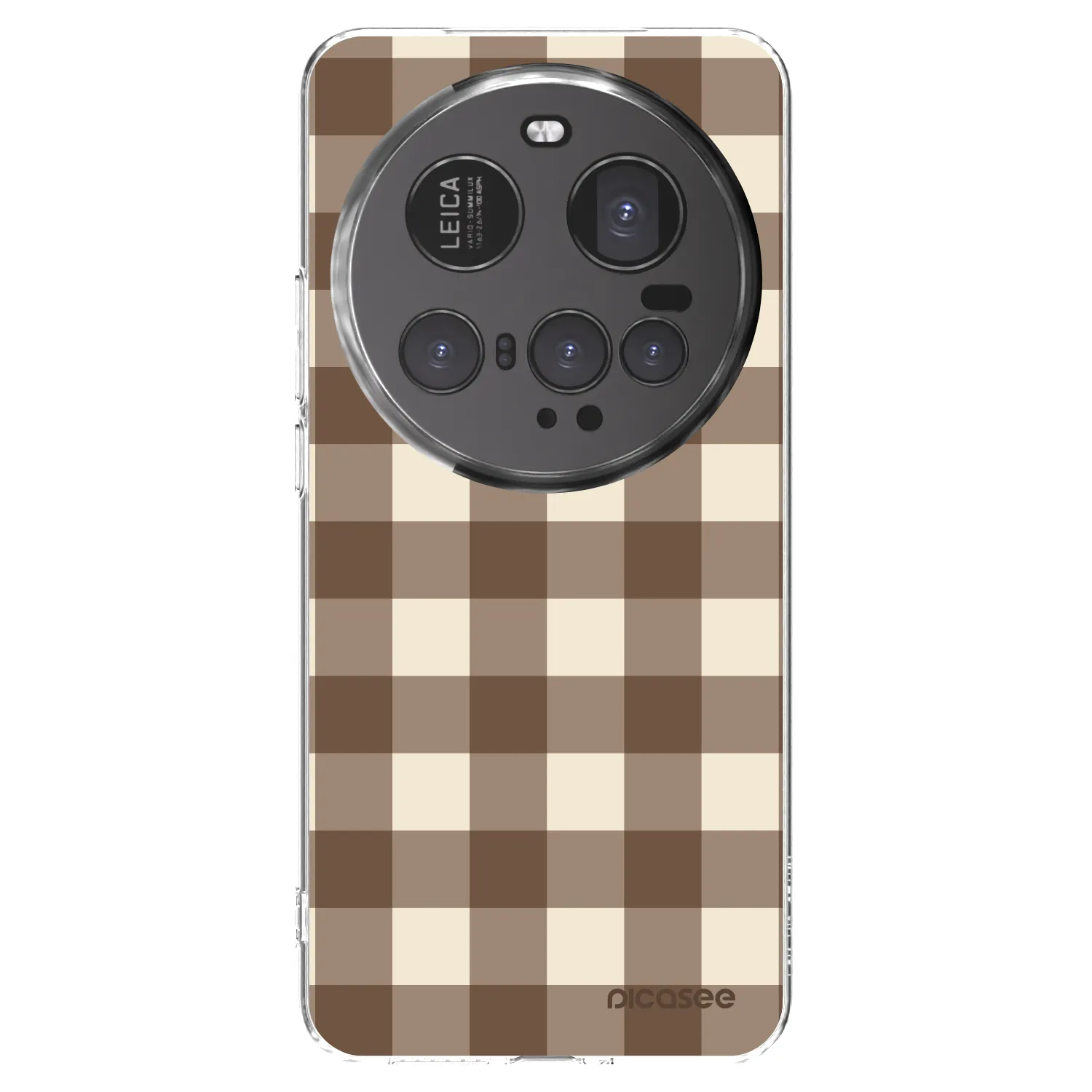 Picasee διαφανής θήκη σιλικόνης Xiaomi 15 Ultra - Brown grid