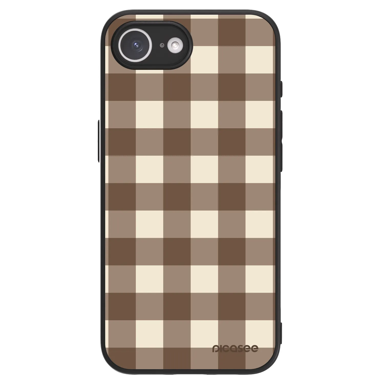 Picasee ULTIMATE CASE MagSafe pro Apple iPhone 16e - Brown grid