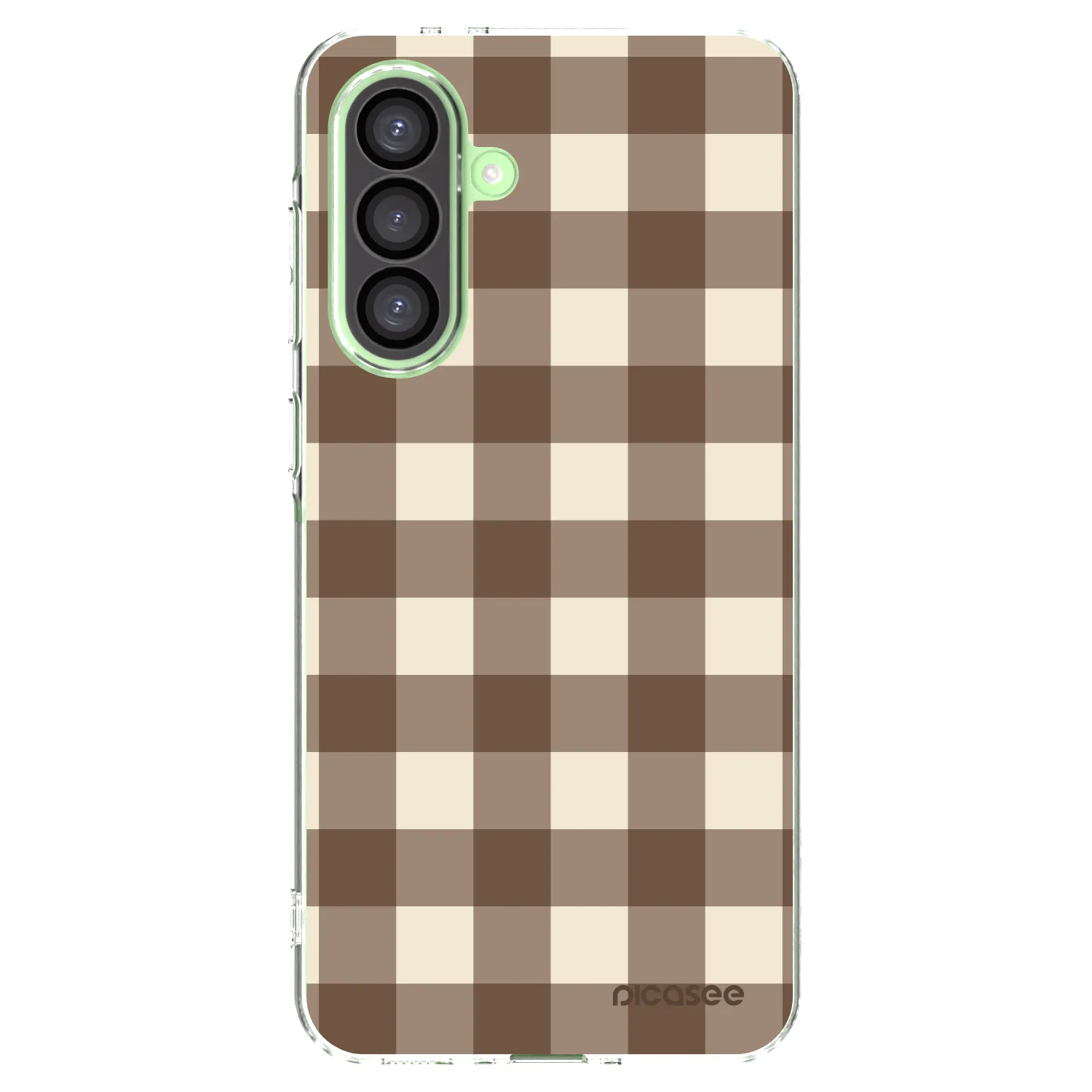 Picasee διαφανής θήκη σιλικόνης Samsung Galaxy A26 5G A266B - Brown grid
