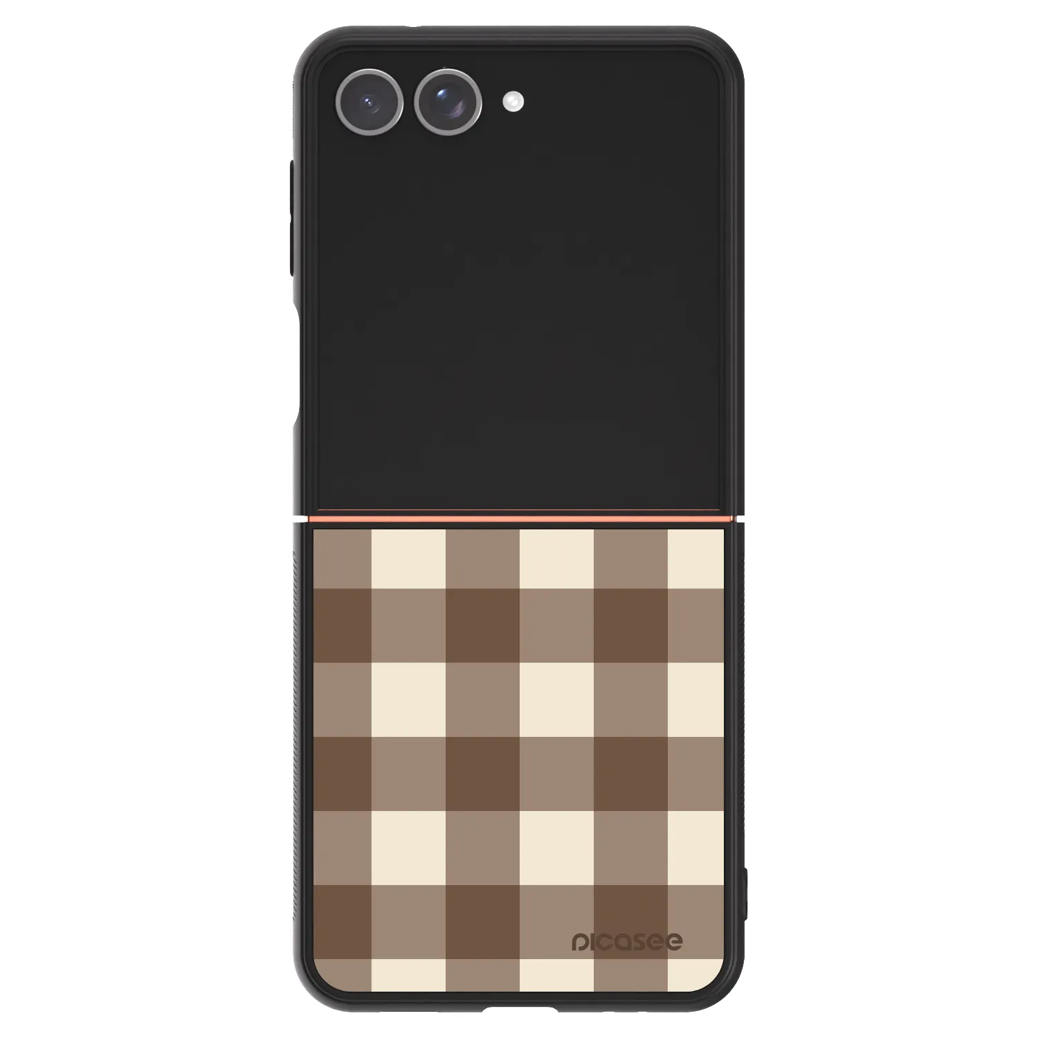 Picasee ULTIMATE CASE για Samsung Galaxy Z Flip7 5G - Brown grid